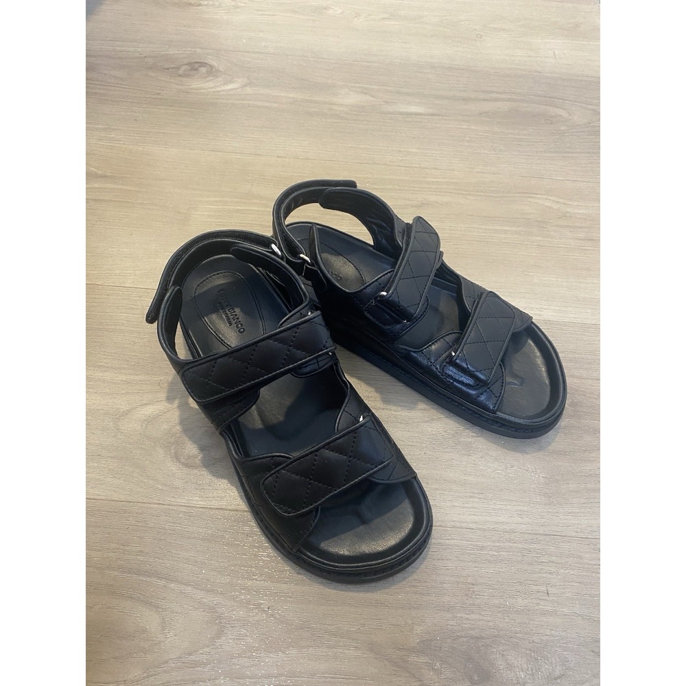 Tony Bianco Hiranni Sheep Napa Sandal Black Leather Sz EU 40 / US 9.5 - Picture 7 of 15